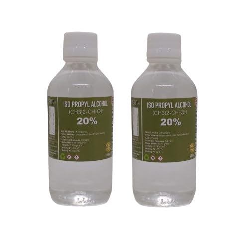 CERO ® 99% Pure Isopropyl Alcohol IPA (250ml, Pack of 2) - Electronics Cleaner for CPU, GPU & Screens | Makeup Brush Sanitizer | Cosmetic Repair Solution | CAS 67-63-0 - Perfect for Tech Maintenance, Beauty Tool Disinfection & Household Cleaning