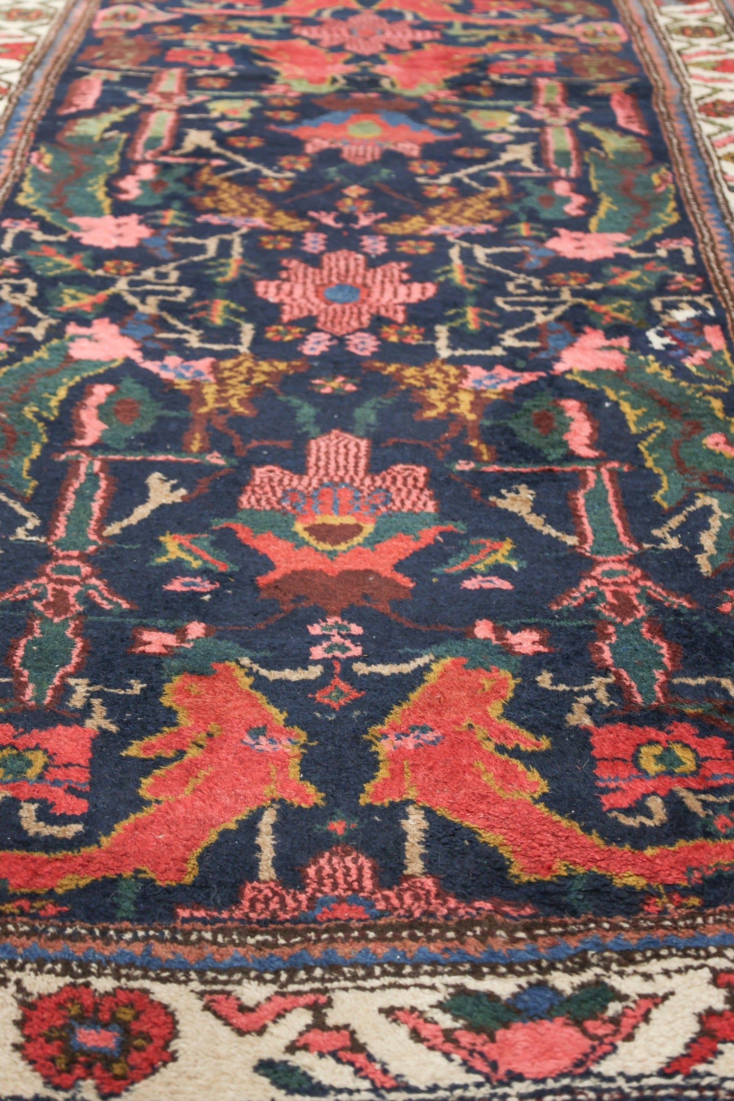 Vintage Kurd Bijar Handwoven Tribal Rug - Authentic Persian Oriental Carpet, J76480 - Perfect for Boho Home Decor, Living Room & Bedroom