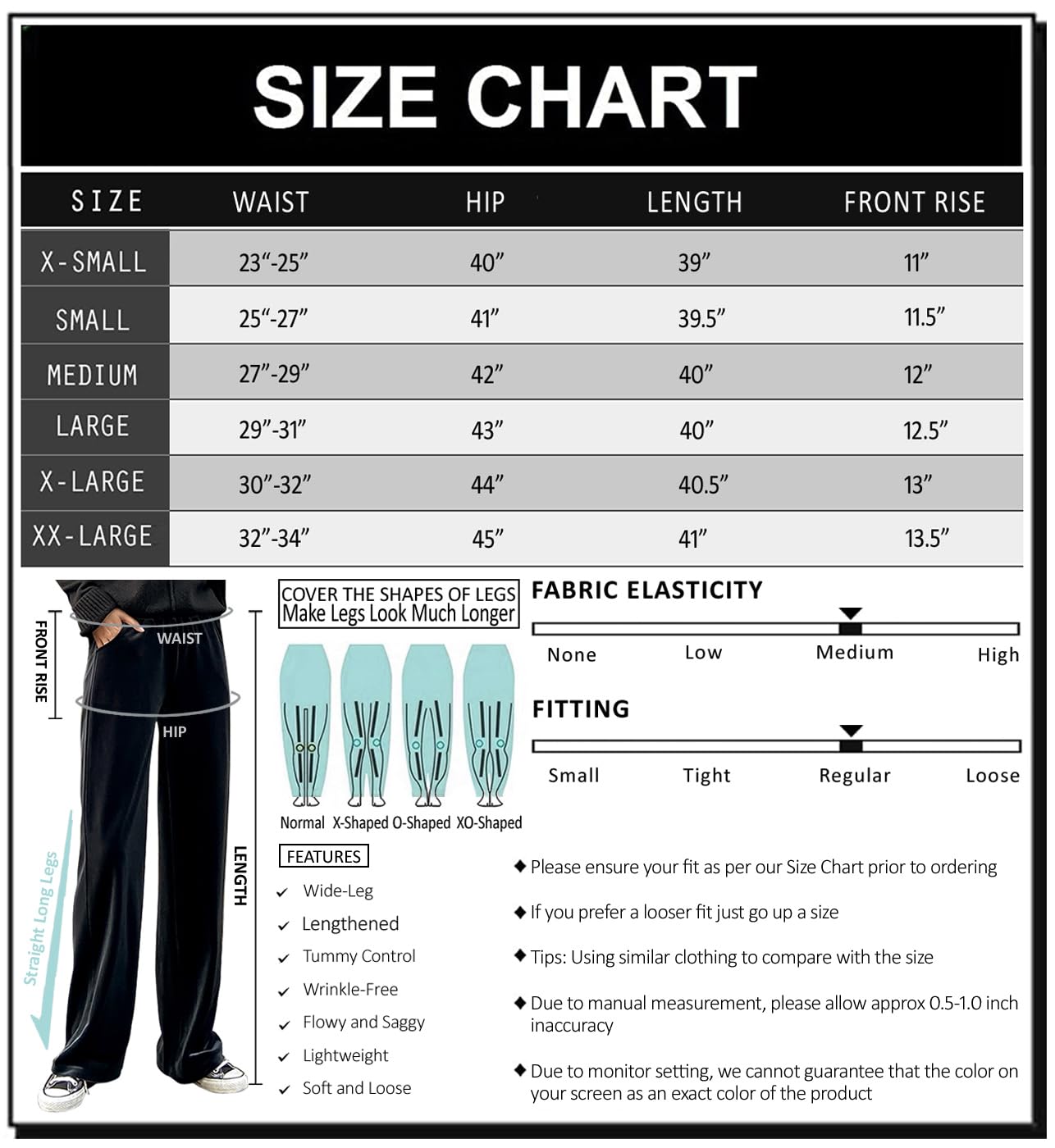 ARJOSA Women's High Waisted Wide Leg Yoga Pants - Soft Lounge Palazzo Pants & Joggers for Yoga, Workout, Running & Casual Wear