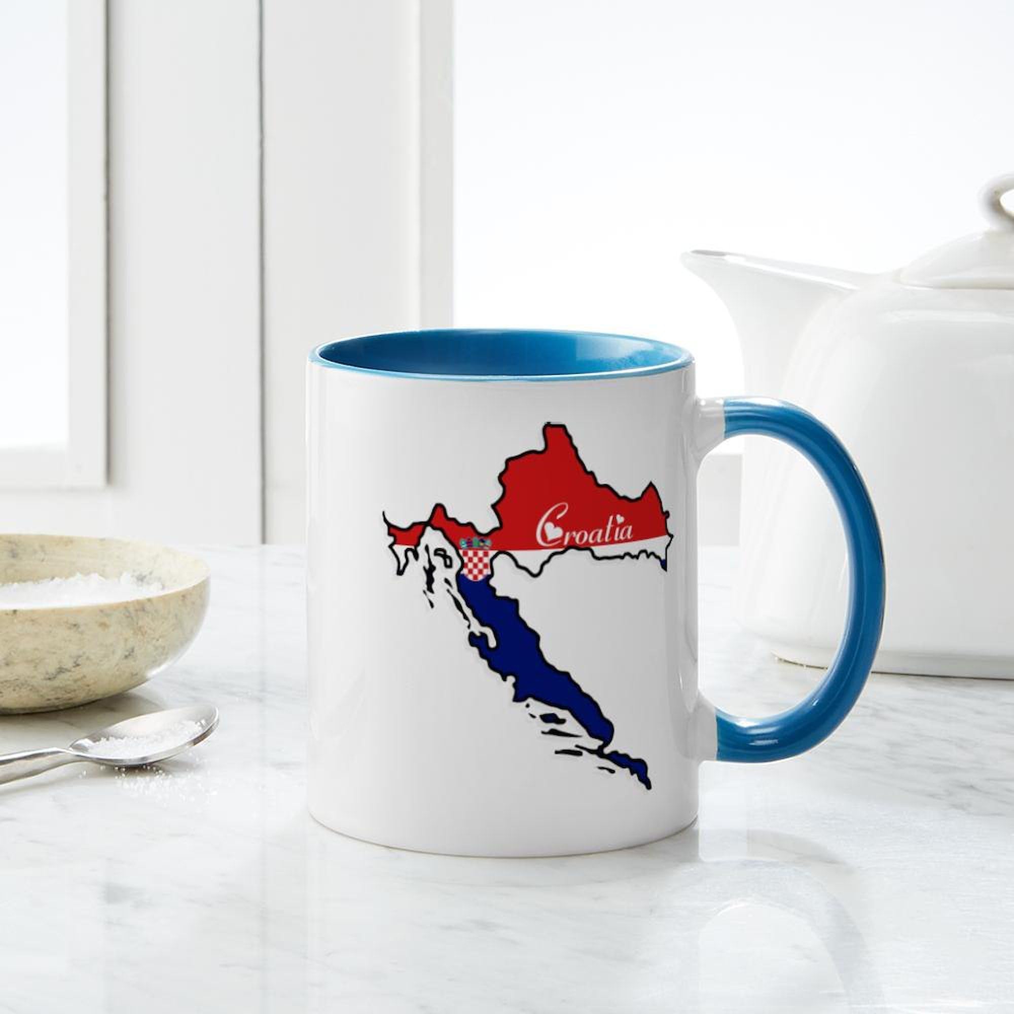 Cool Croatia Ceramic Coffee Mug 11 oz (325 ml) - Perfect for Home, Office & Travel | Unique Gift Idea for Coffee Lovers