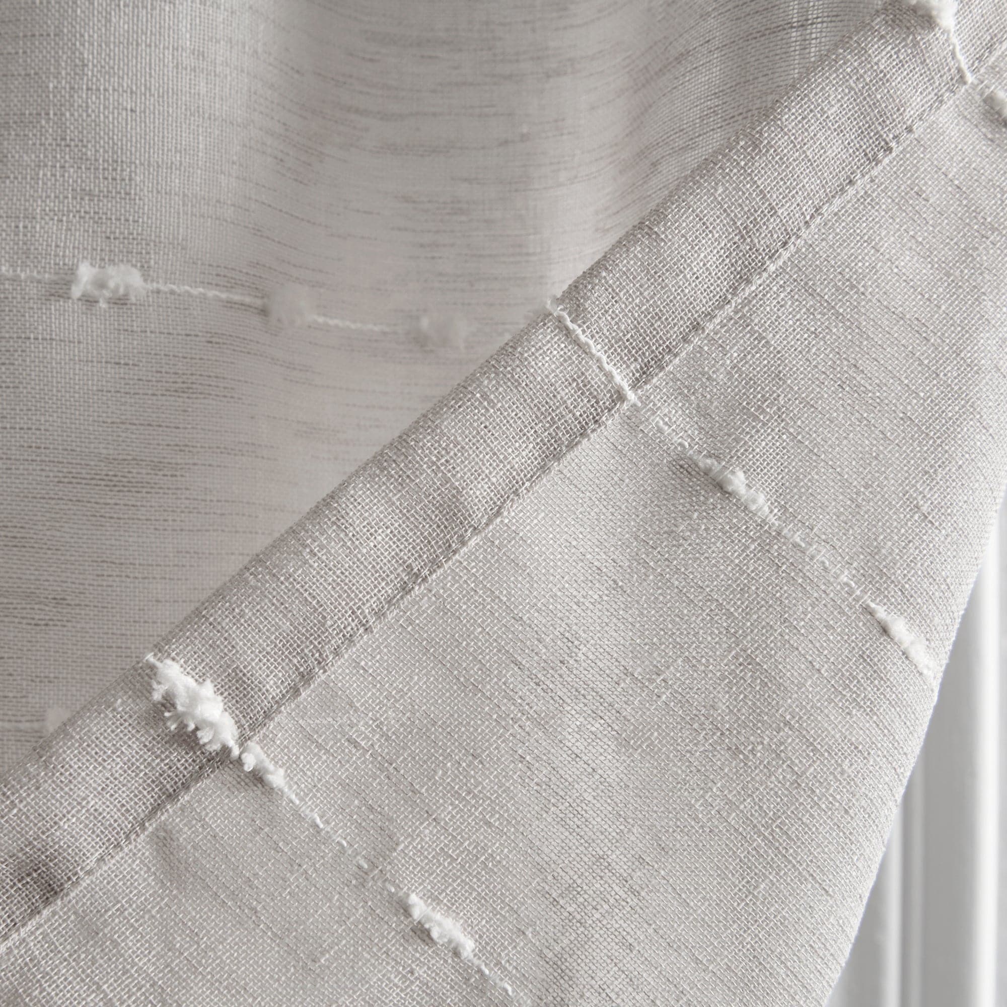 Farmhouse Style Textured Sheer Window Valance - Rustic Curtain Top for Living Room, Bedroom & Kitchen Decor