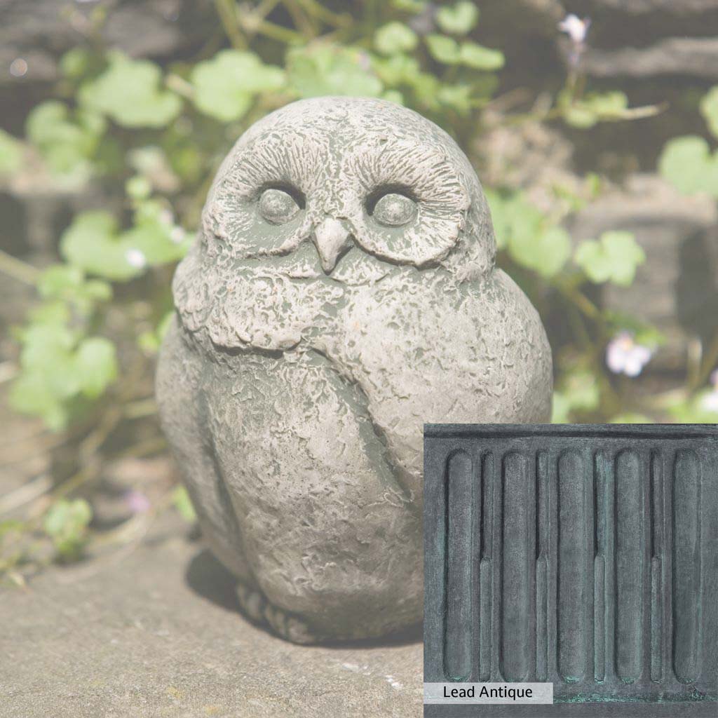 Campania International Baby Barn Owl Statue - Handcrafted Garden Decor for Outdoor & Indoor Use - Perfect for Patio, Lawn, and Home Decor