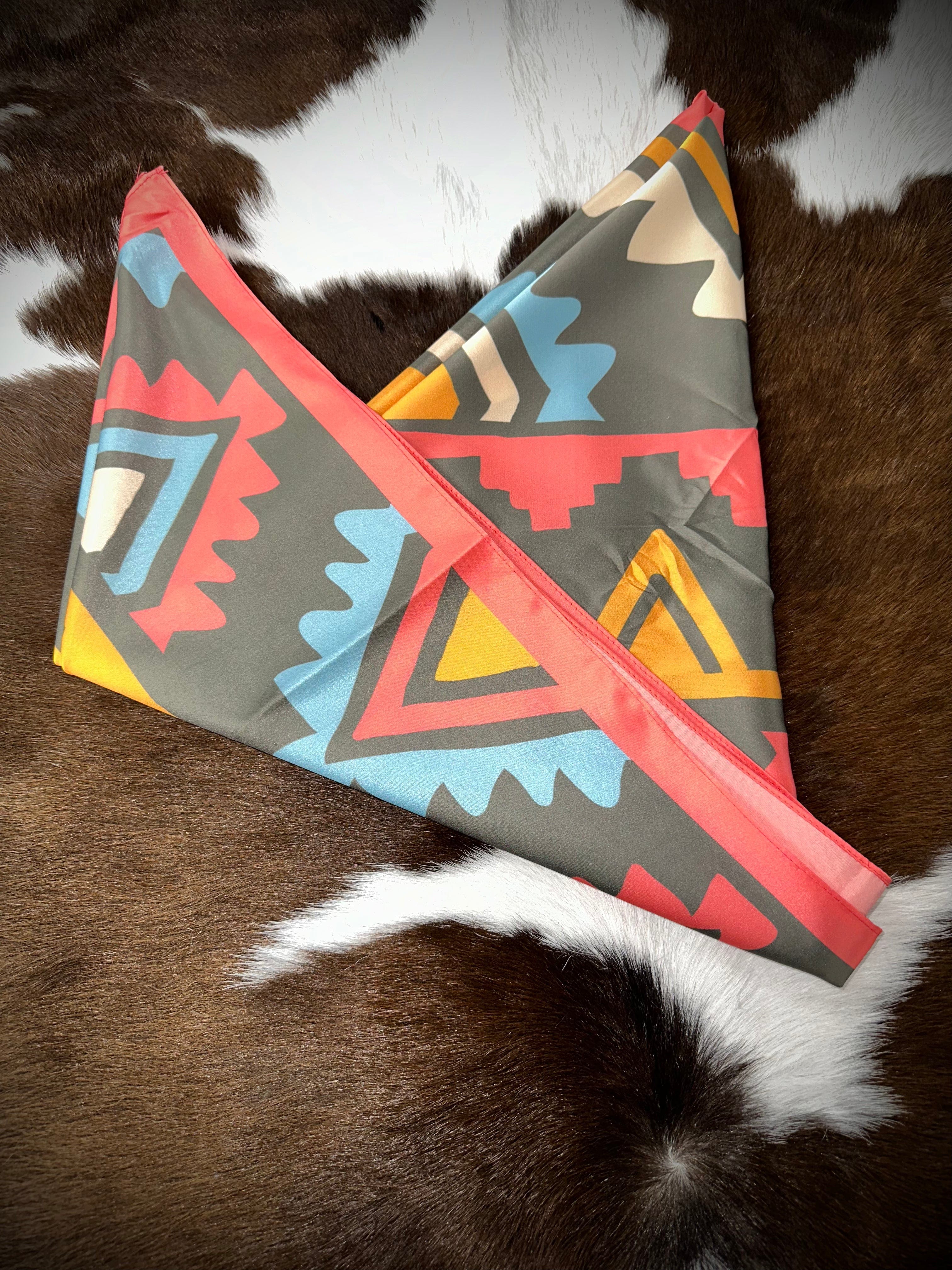 Stylish Punchy Pastel Wild Rag Scarf - Soft & Lightweight for Cowboy, Cowgirl & Western Fashion - Perfect for Rodeo, Horse Riding & Outdoor Adventures