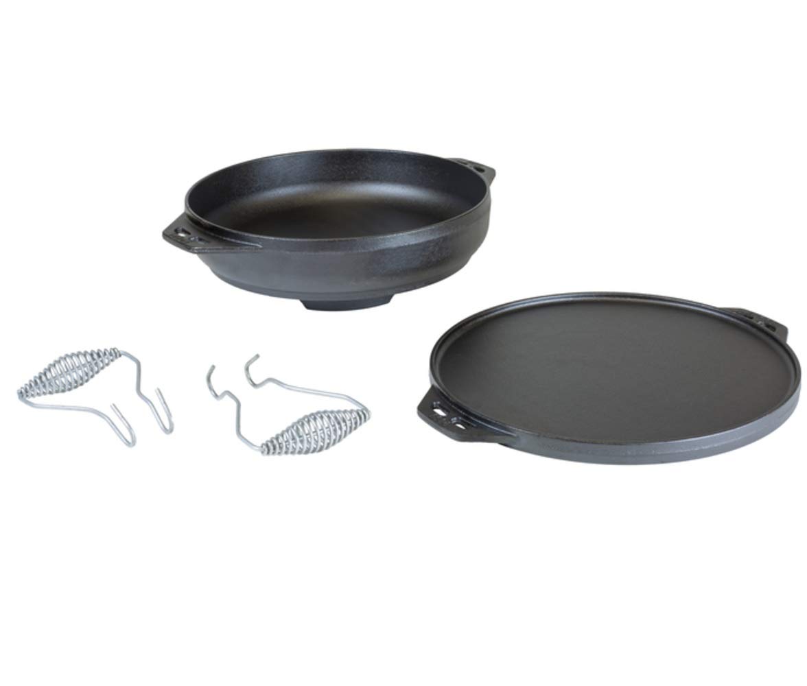 Lodge Cast Iron Cook-It-All Kit - 5-Piece Cast Iron Cookware Set with 14
