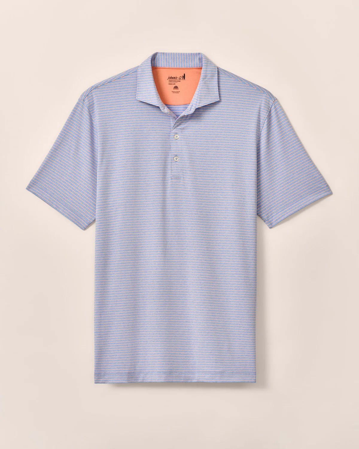 Johnnie-O Men's Short Sleeve Printed Polo Shirt - Casual & Comfortable for Golf, Work & Outdoor Activities