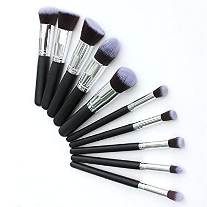 Professional 10-Piece Makeup Brush Set with 6-in-1 Beauty Blender & Sponge - Premium Foundation, Face Powder & Eyeshadow Brushes (16-Piece Kit) for Flawless Makeup Application - Perfect for Daily Use, Travel & Professional Makeup Artists