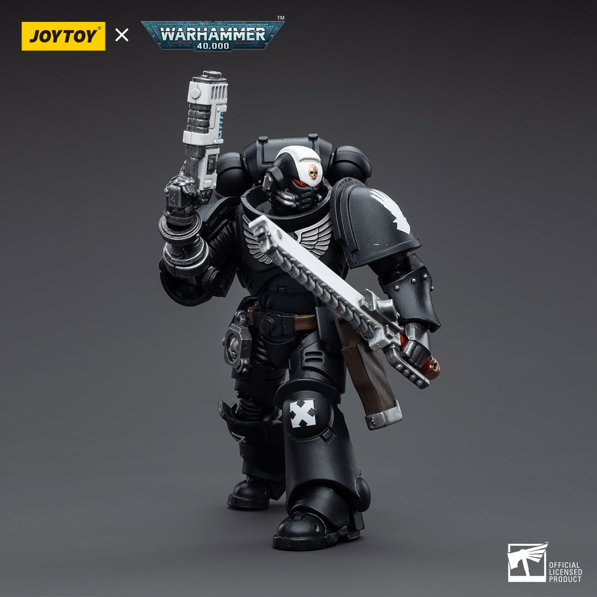 JOYTOY 1/18 Scale 3.75 Inch Warhammer 40K Iron Hands Intercessors Action Figure Set (4 Pack) - Perfect for Collectors, Tabletop Gaming, and Warhammer 40K Displays