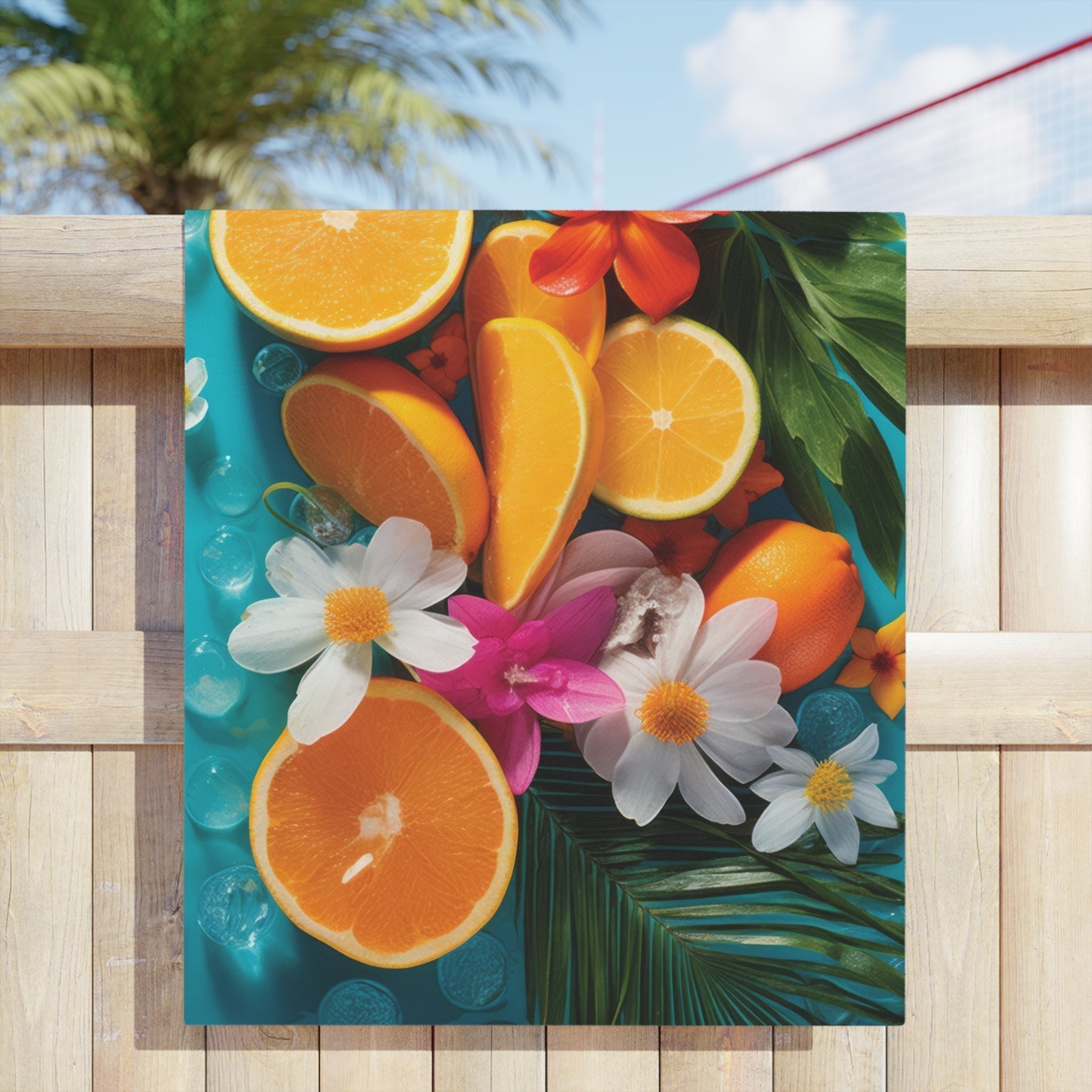 Premium Fruits Beach Towel - Large Soft Absorbent Quick-Dry Towel for Pool, Beach, Yoga & Travel - Fun Tropical Fruit Design