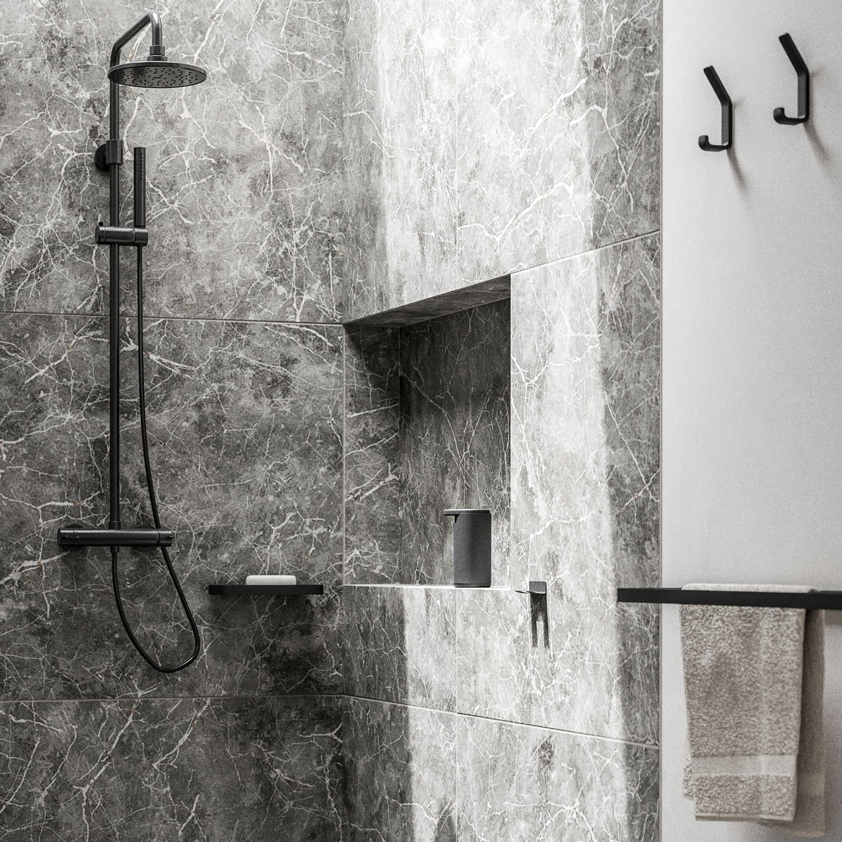 ZONE DENMARK Rim Shower Shelf - 8.7