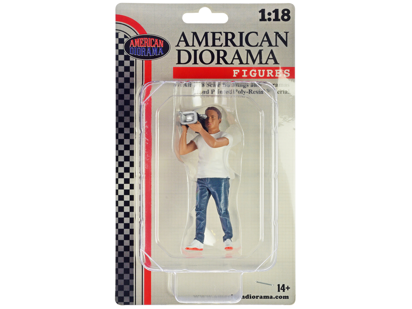 American Diorama 1/18 Scale On Air Figure 3 - Realistic Model Car Accessories for Collectors & Diorama Enthusiasts - Perfect for Display Cases & Custom Scenes