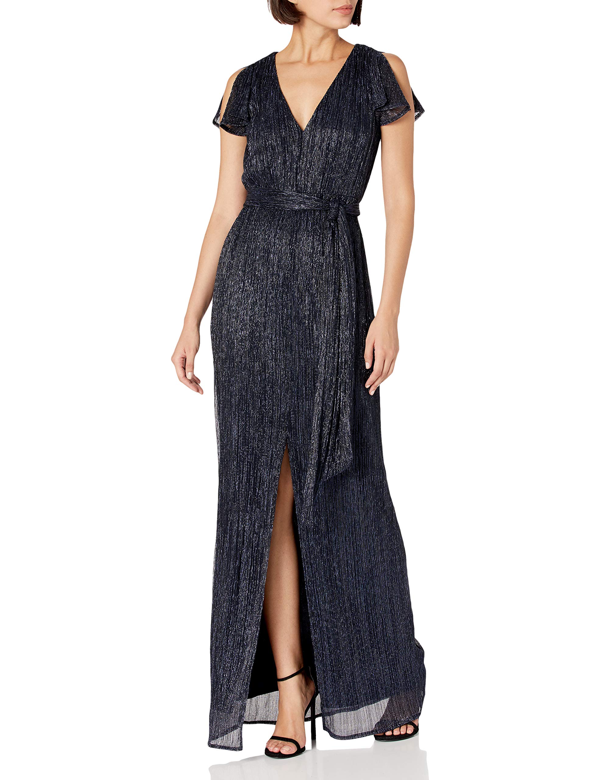 HALSTON Women's Embellished Blouse - Elegant Sequin & Bead Detailing for Party, Dinner & Special Occasions