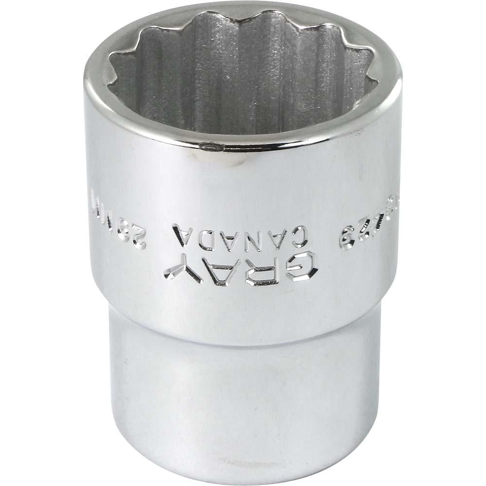 3/4 Drive 12 Point Standard Length Sockets Set - Professional Grade Chrome Vanadium Steel - Perfect for Automotive Repair, Machinery Maintenance & DIY Projects