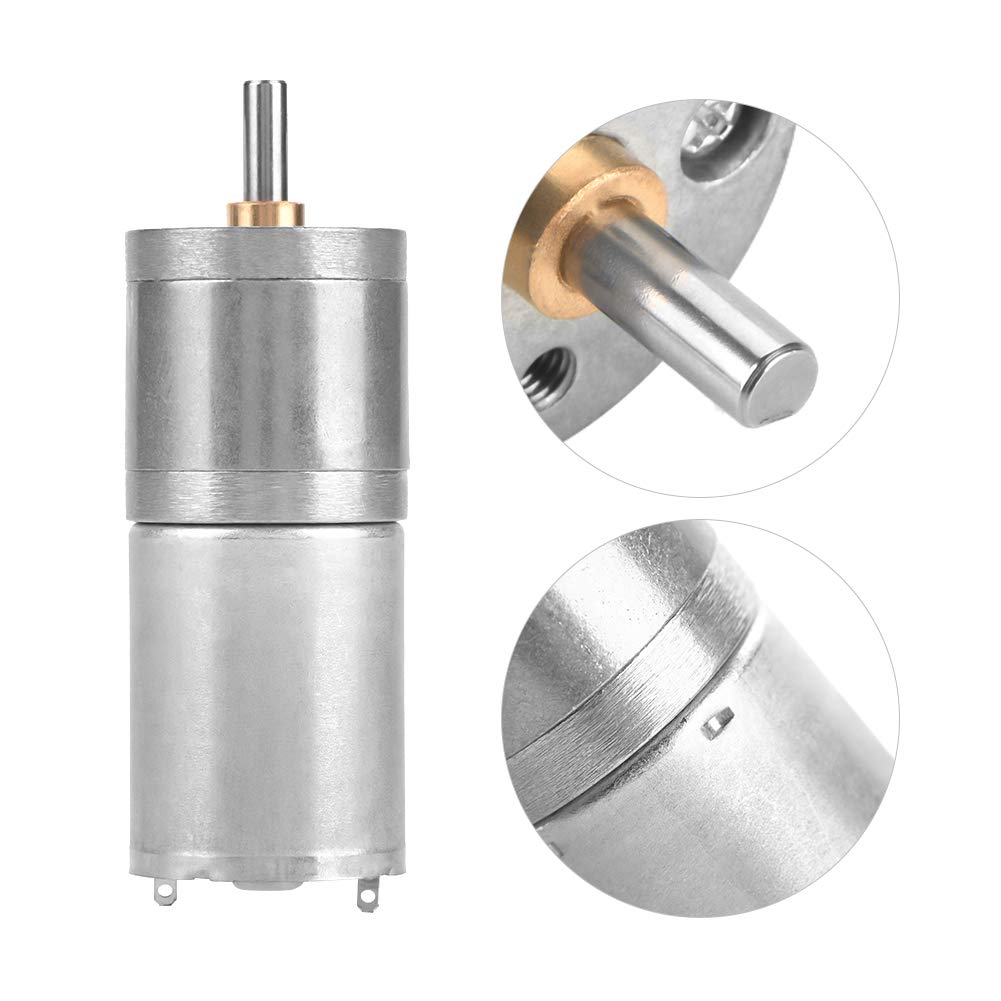 12V 400RPM High Torque DC Gear Motor - Metal Geared Reduction Motor for Electronic Locks, Smart Curtains, Automatic Doors | Perfect for Home Automation & DIY Projects