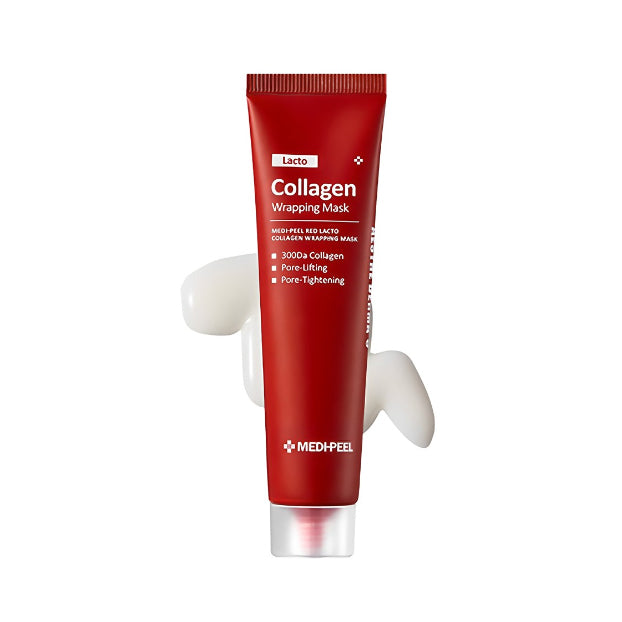 **Medi Peel Red Lacto Collagen Wrapping Mask – Anti-Aging Face Mask for Hydration & Firming – Perfect for Spa Night & Skincare Routine**