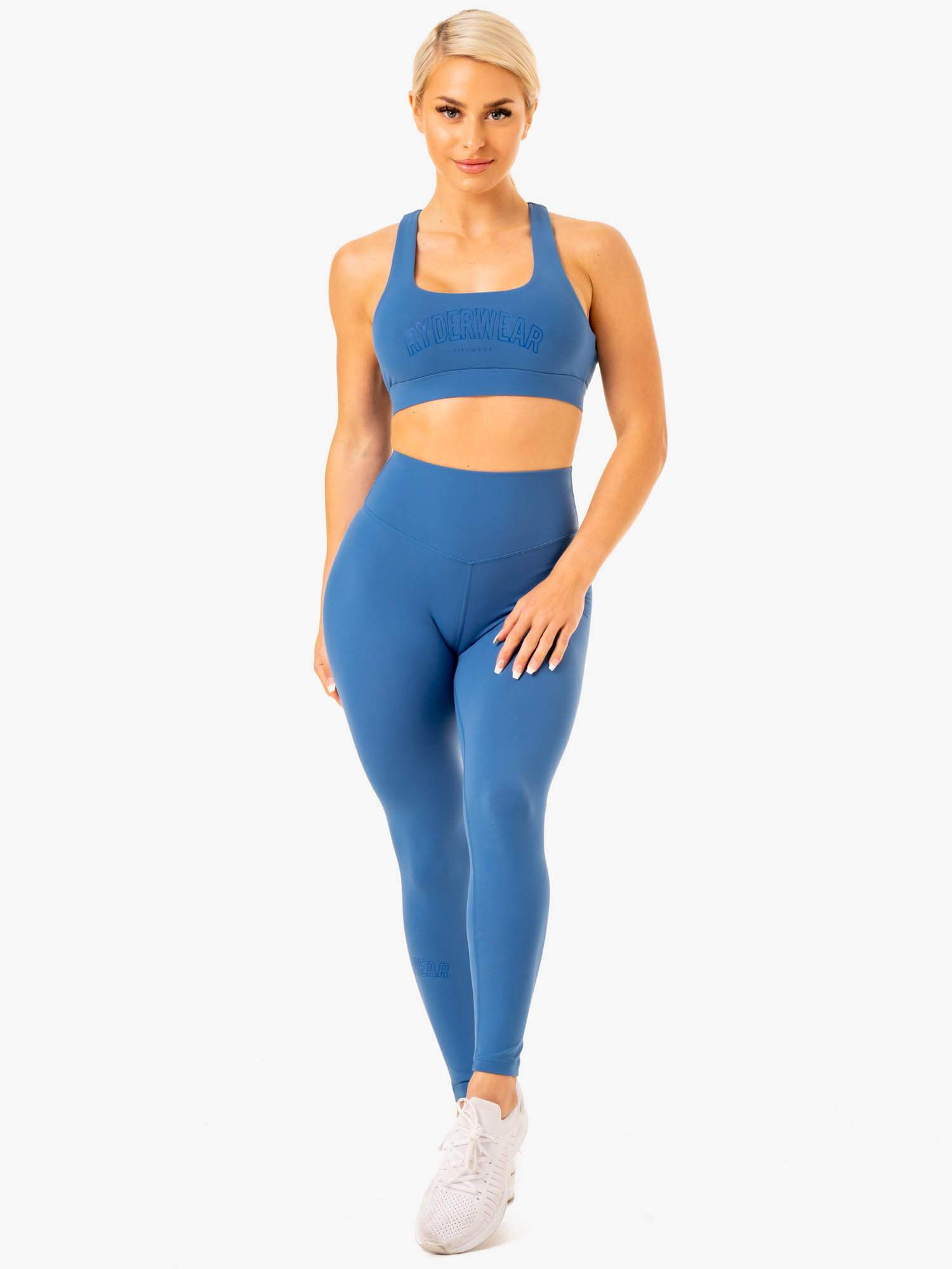 High-Performance Knockout Racerback Sports Bra - Breathable & Supportive Workout Top for Women | Perfect for Running, Yoga & Gym | Blue