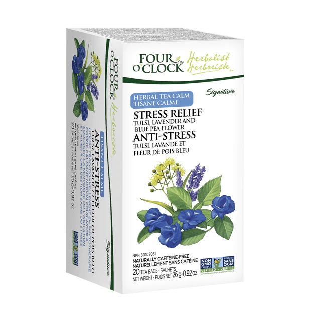 Organic Herbalist Calming Anti-Stress Tea - 20 Herbal Tea Bags for Relaxation, Anxiety Relief & Better Sleep | Natural Stress Relief Tea for Work, Study & Nighttime Relaxation