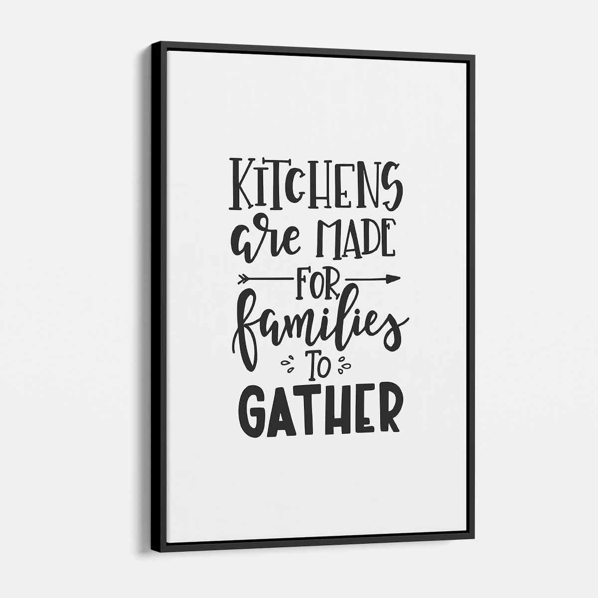White Kitchens Wall Art Canvas - Perfect for Family Gatherings & Home Decor - 48 Inch Framed Print for Dining Room & Kitchen Decor