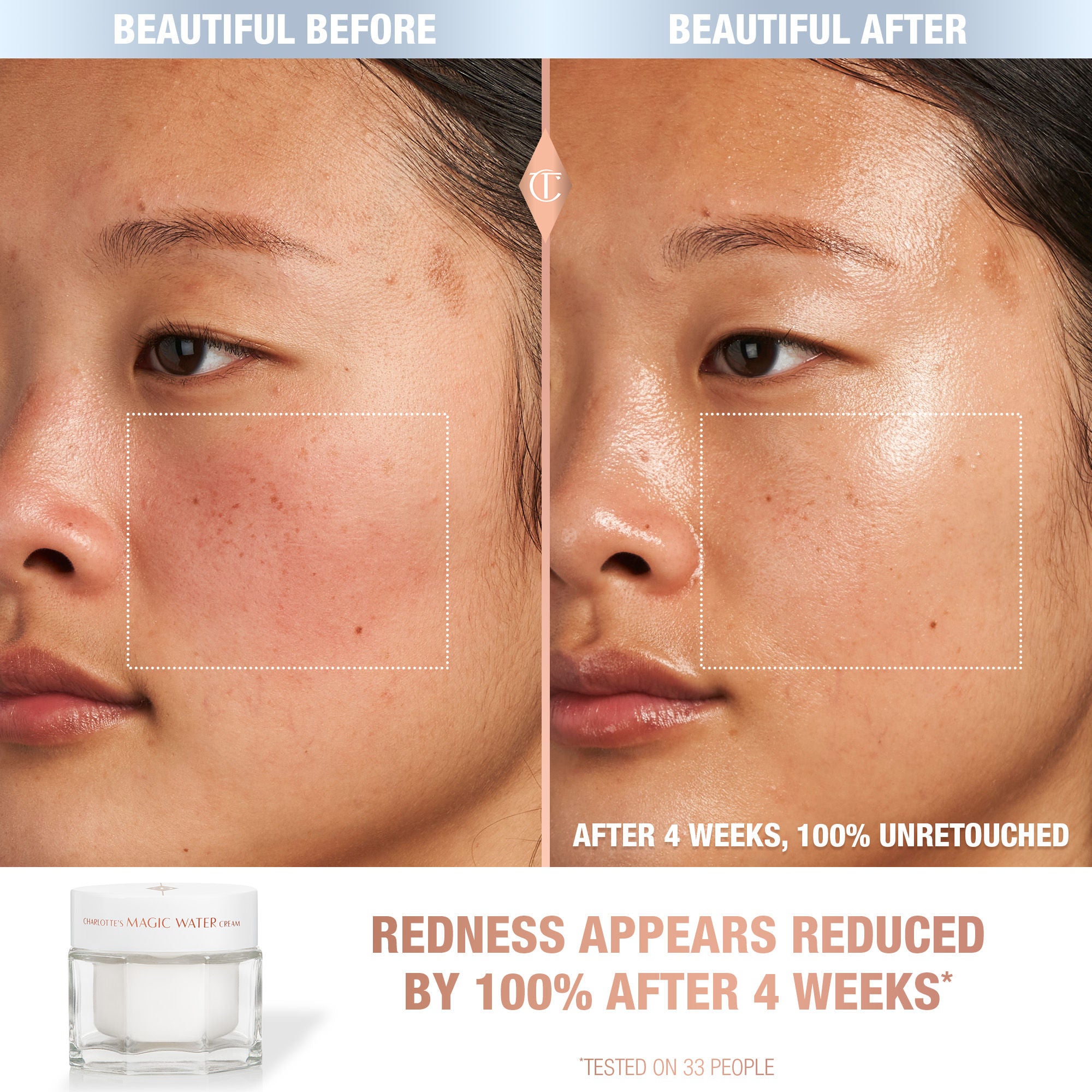 Charlotte's Magic Water Cream - Hydrating Moisturizer for Dry Skin | Day & Night Face Cream for Glowing Skin | Perfect for Daily Skincare Routine & Makeup Prep