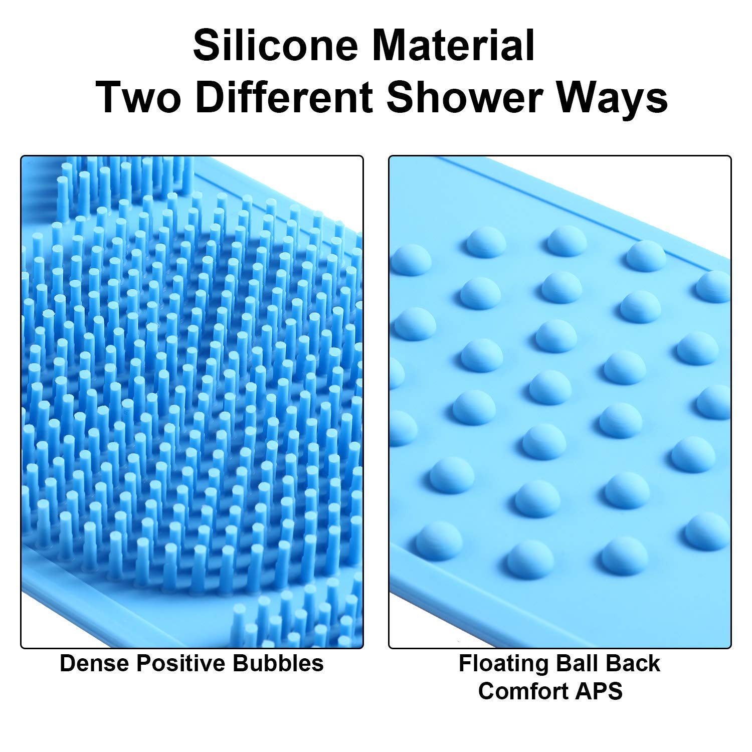 Exfoliating Silicone Body Scrubber for Men & Women - Long Handle Bath Brush Set with Soft Bristles for Deep Cleansing & Skin Renewal - Perfect for Shower, Spa & Daily Exfoliation Routine