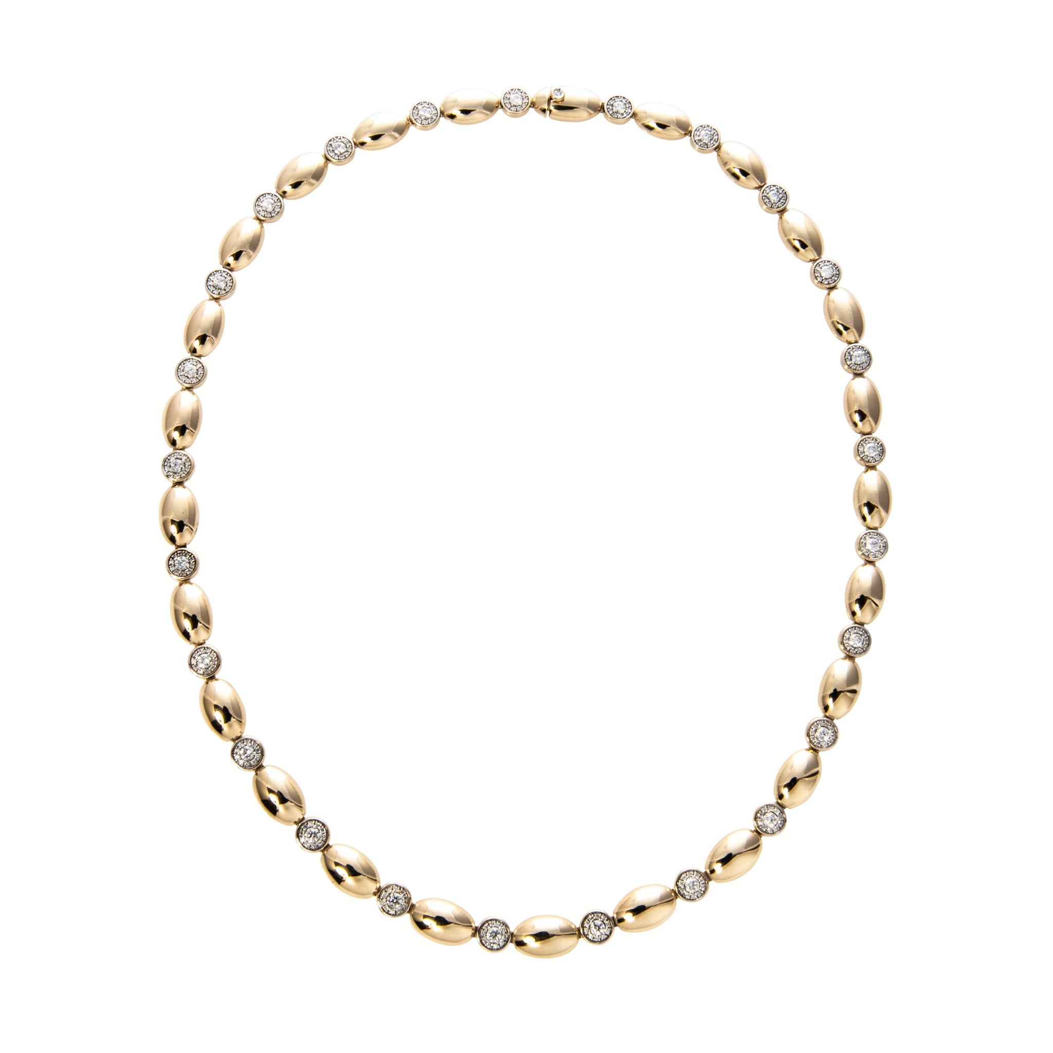 Elegant Mary Pavé Diamond Station Line Necklace - 14K Gold Dainty Layering Chain for Women - Perfect for Weddings, Anniversaries & Everyday Luxury