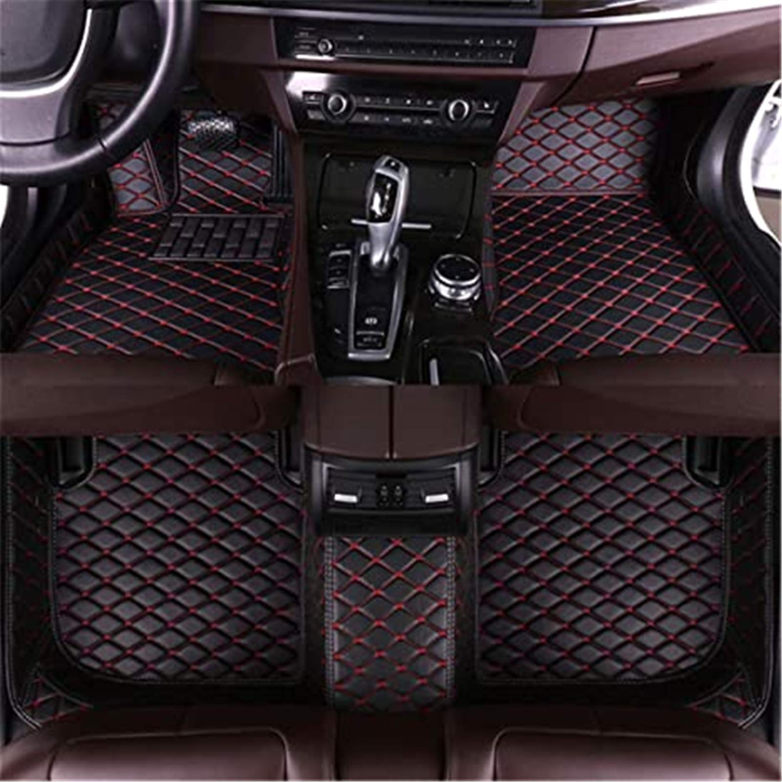 Custom Car Floor Mats for 95% Sedan, SUV & Sports Cars - Full Coverage All-Weather 3D Floor Liners - Anti-Slip Faux Leather Protection for Men & Women - Perfect for Daily Commute, Road Trips & Family Travel