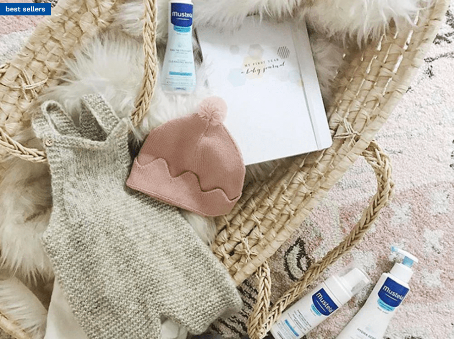 Mustela Newborn Baby Gift Set - Gentle Skincare Essentials for Delicate Skin | Perfect Baby Shower Gift & Newborn Care Kit