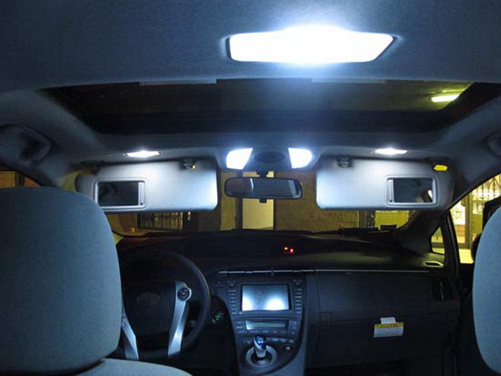 iJDMTOY Premium SMD LED Interior Lights Kit - Xenon White (Compatible with 2011-2023 Hyundai Veloster) | Car Dome Map Door Courtesy Bulbs Upgrade for Better Visibility at Night