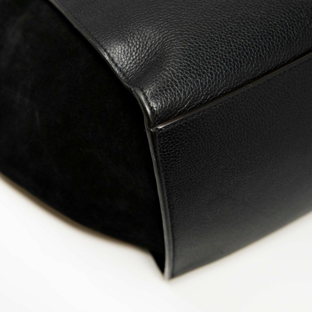 Celine Black Large Trapeze Handbag for Women - Luxury Leather Shoulder Bag & Crossbody Purse - Perfect for Work, Travel & Evening Events