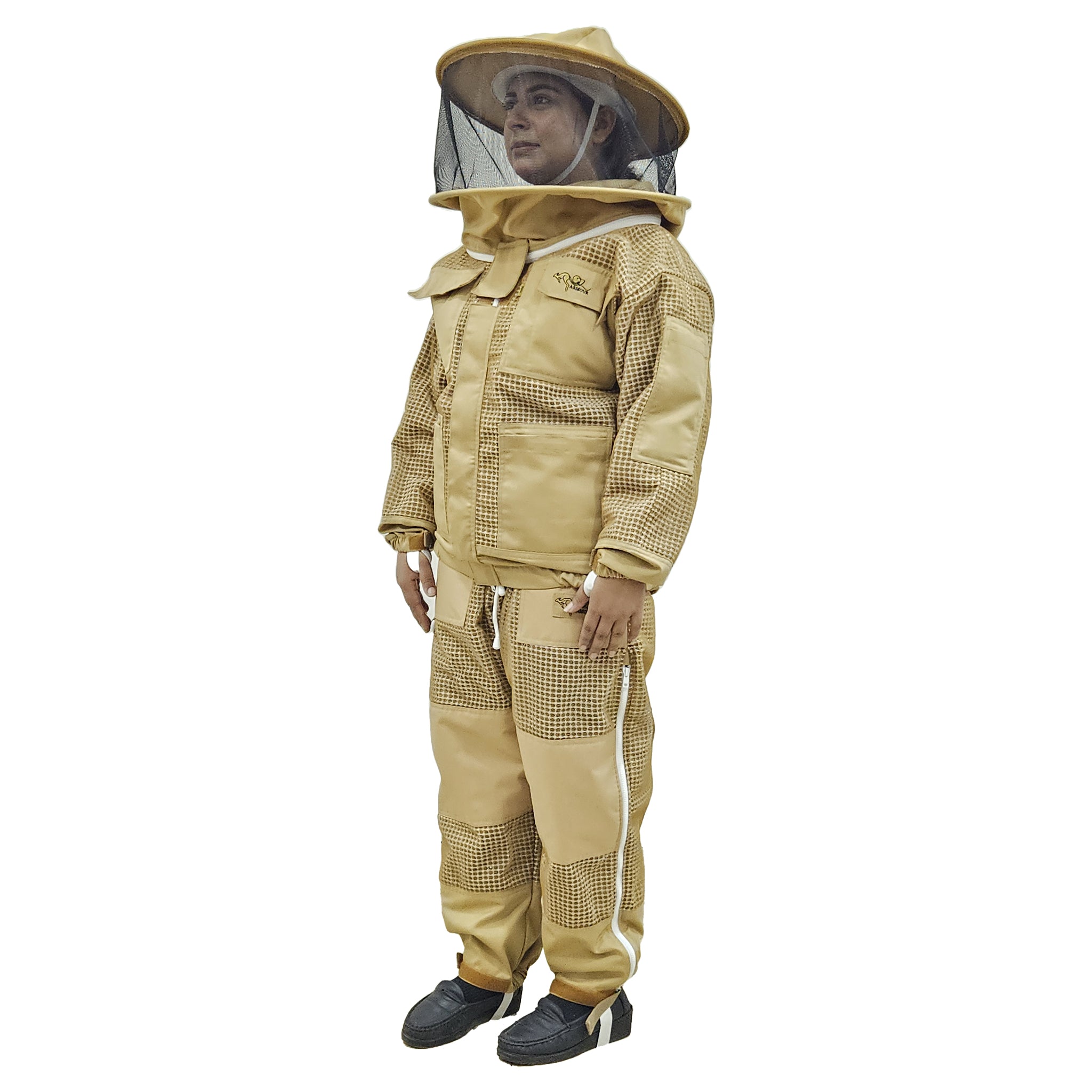 Beekeeping Suit with Jacket & Pants - 3 Layer Mesh Ventilation, Comfortable & Toilet Friendly - Perfect for Beekeepers, Honey Harvesting & Outdoor Protection