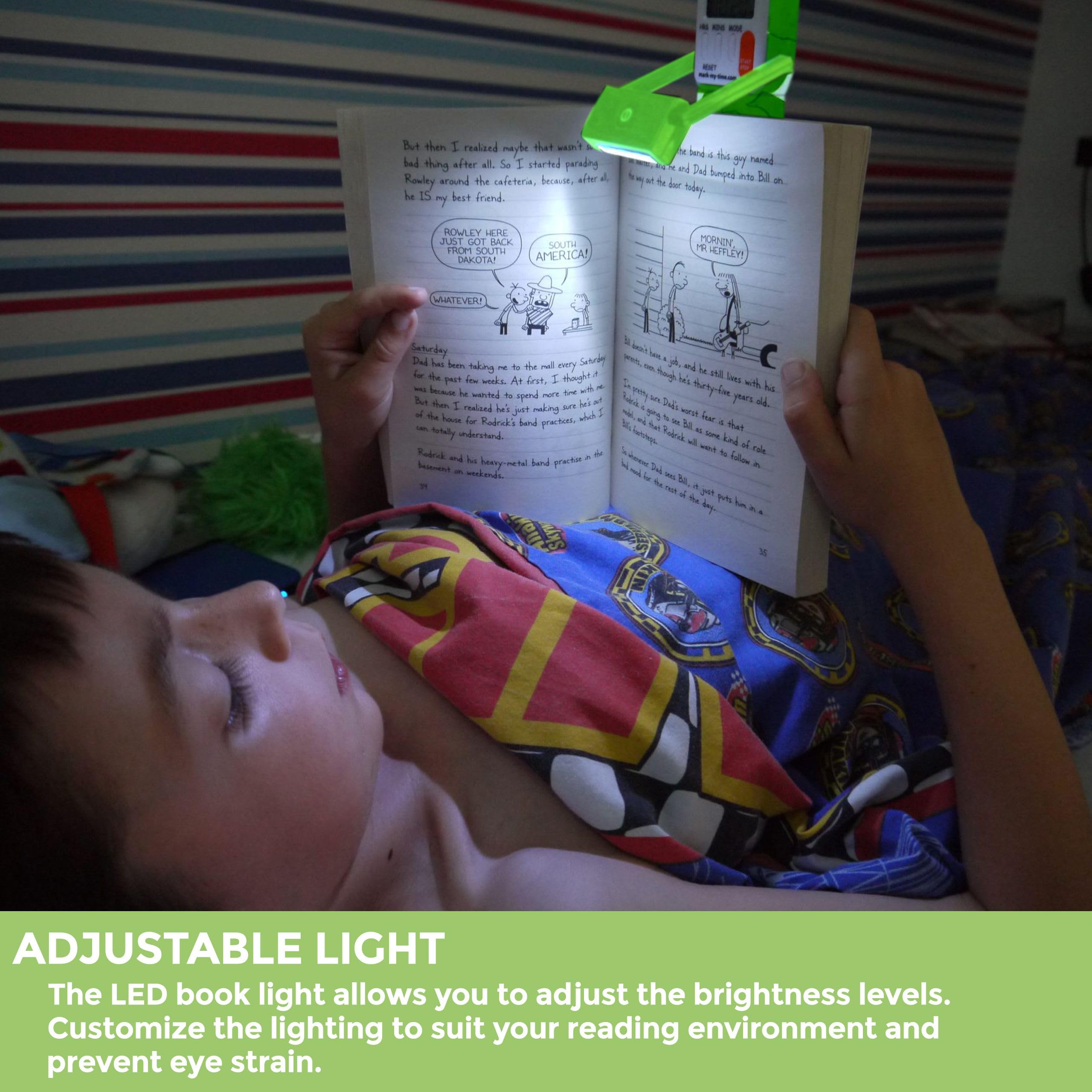 Mark-My-Time Digital Bookmark with LED Light - Timer & Reading Tracker for Kids, Fun Book Accessories & Reading Incentives, Perfect Christmas Gift & Stocking Stuffer (Green Camouflage) - Ideal for Bedtime Reading, Study Sessions & Book Lovers