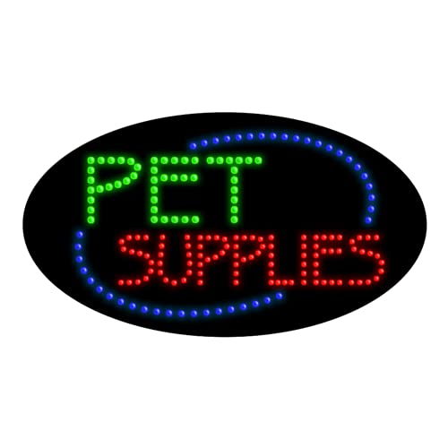 LED Pet Safety Sign for Dogs & Cats - Glow in The Dark Reflective Collar Accessory for Night Walks & Outdoor Adventures