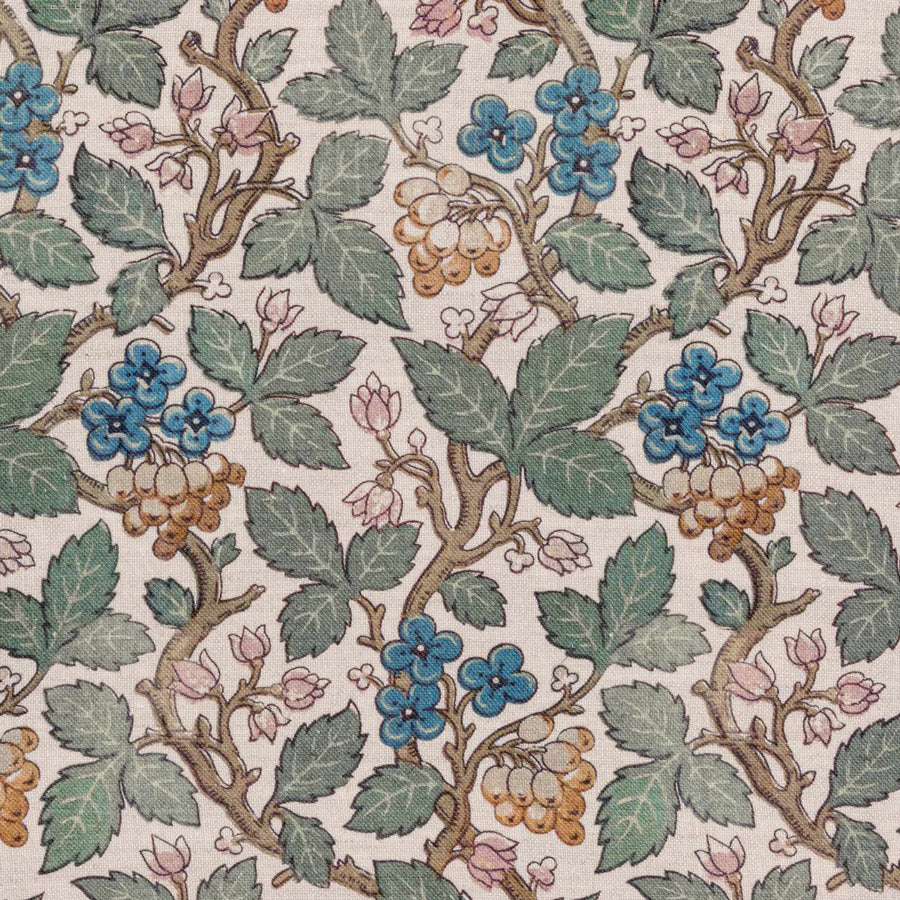Briar Linen & Forget Me Not Blue Fabric Samples - Premium Home Decor Swatches for Upholstery, Curtains & DIY Projects