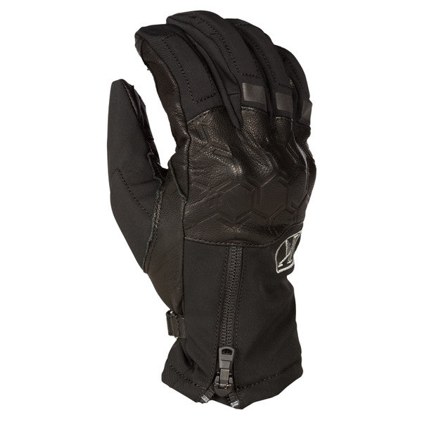Klim Vanguard GTX Short Gloves Black - Waterproof Motorcycle Gloves for Men - Perfect for Adventure Riding & Cold Weather Protection