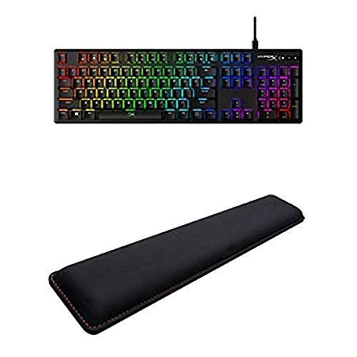 HyperX Alloy Origins Mechanical Gaming Keyboard with Red Switches & HyperX Wrist Rest - Perfect for PC, Mac, Esports & Office Typing
