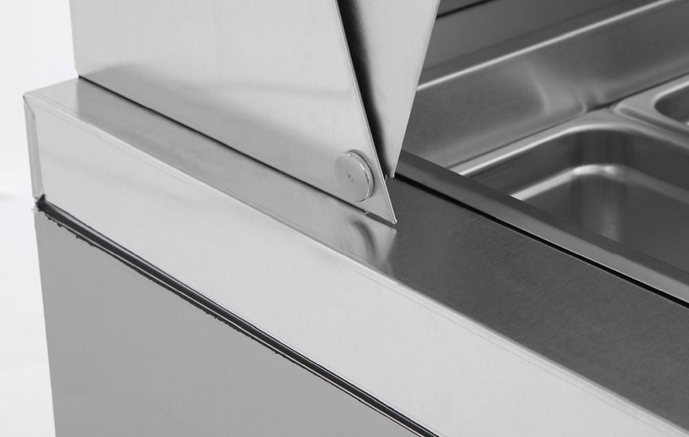 Atosa MSF8301 Commercial Single Door Sandwich Prep Refrigerator - Stainless Steel Worktop with Undercounter Storage for Delis, Cafes & Restaurants