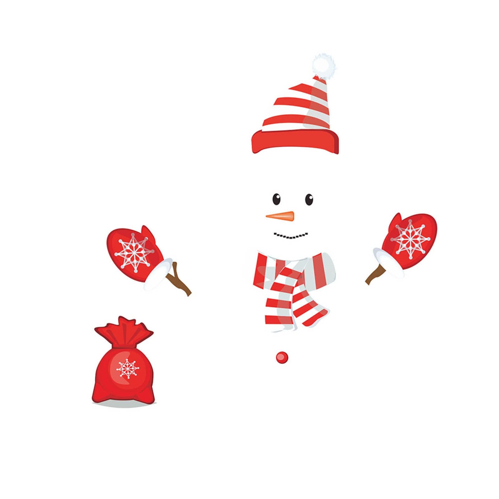 Snowman Refrigerator Magnets - Christmas Decorations for Fridge, Metal Doors & Cabinets - Festive Holiday Stickers for Kids - Perfect for Home, Office & Garage Door Decor