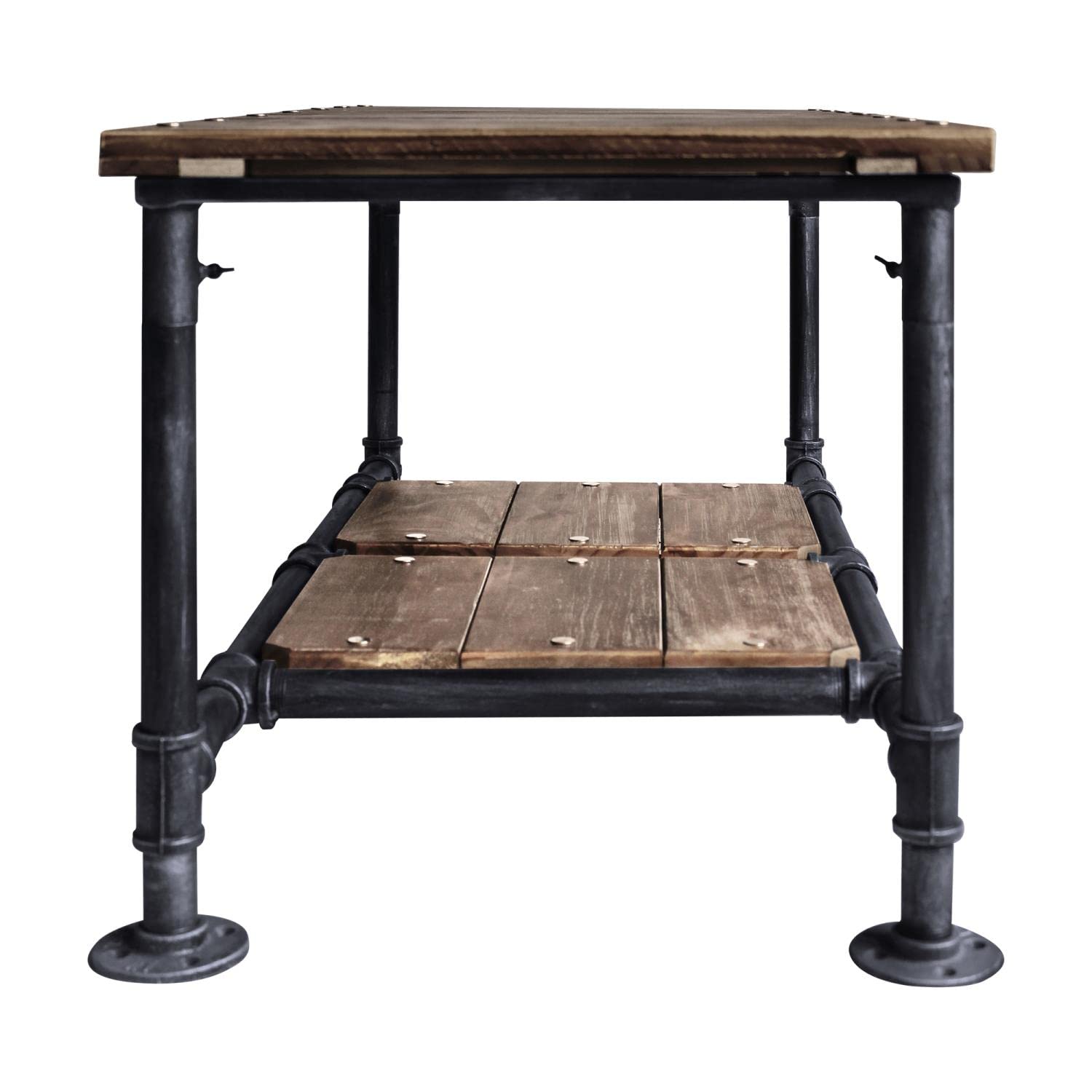 Armen Living Kyle Coffee Table - Industrial Grey Finish, Modern Industrial Style Living Room Furniture for Home Decor & Small Spaces