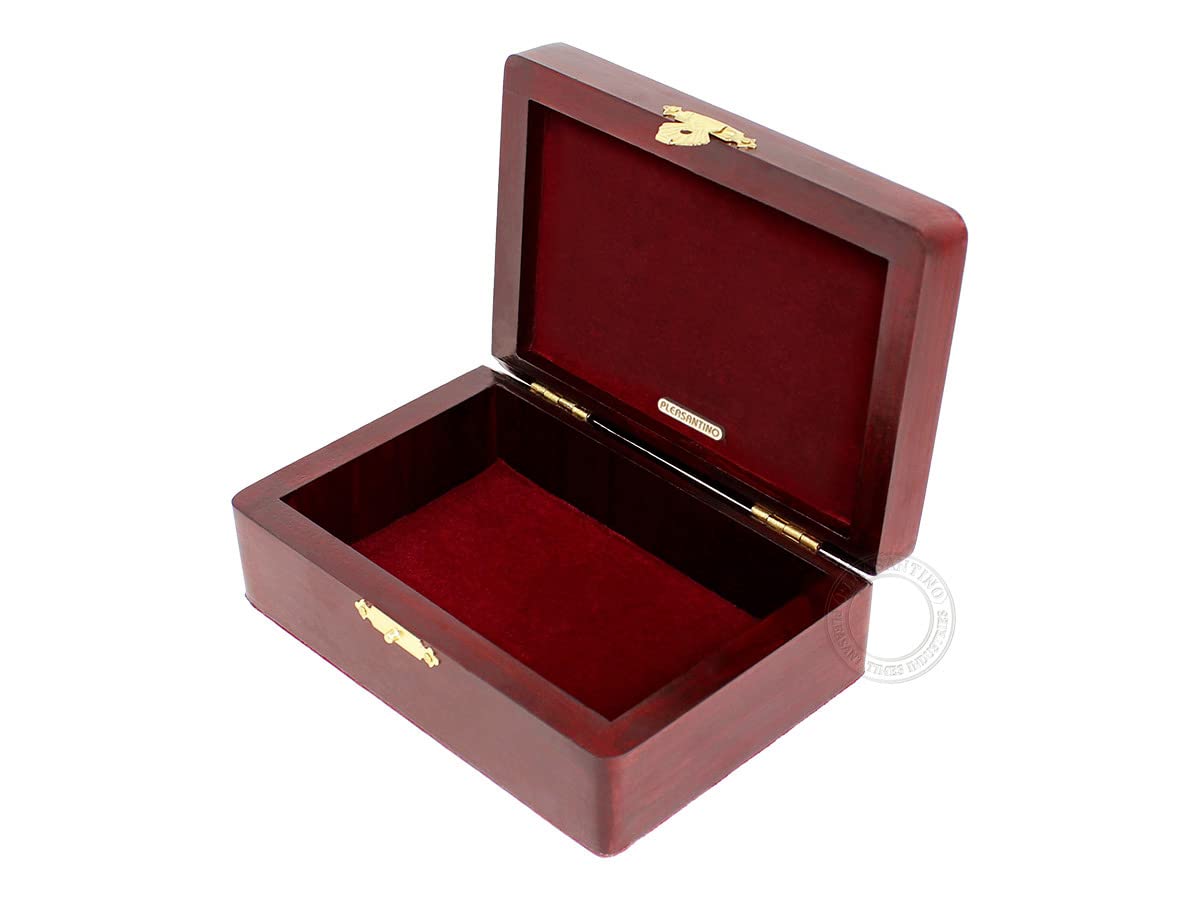Royal Camel Handmade Wood Jewelry Box - Personalized Engraved Gift for Watches & Keepsakes (6x4 Inches) - Perfect for Anniversaries & Weddings