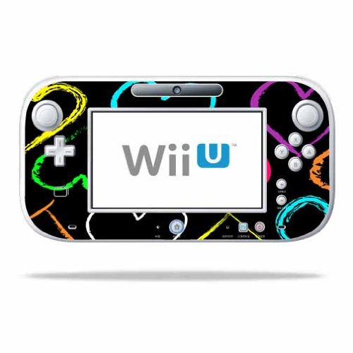 MightySkins Decorative Skin Wrap Sticker for Nintendo Wii U Gamepad Controller - Hearts Design | Protective Cover for Gaming Accessories | Perfect for Customization and Personalization