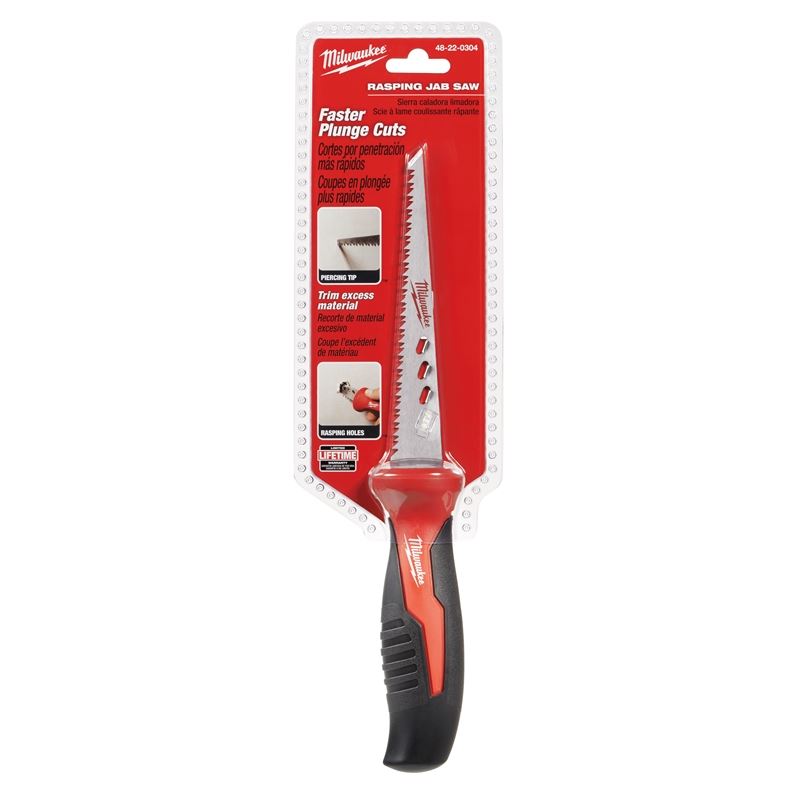 48-Inch 22-Gauge 0304 Rasping Jab Saw - Heavy Duty Drywall Saw for Cutting Holes in Wood, Drywall, and Plaster - Perfect for Construction, Carpentry, and DIY Home Renovation Projects