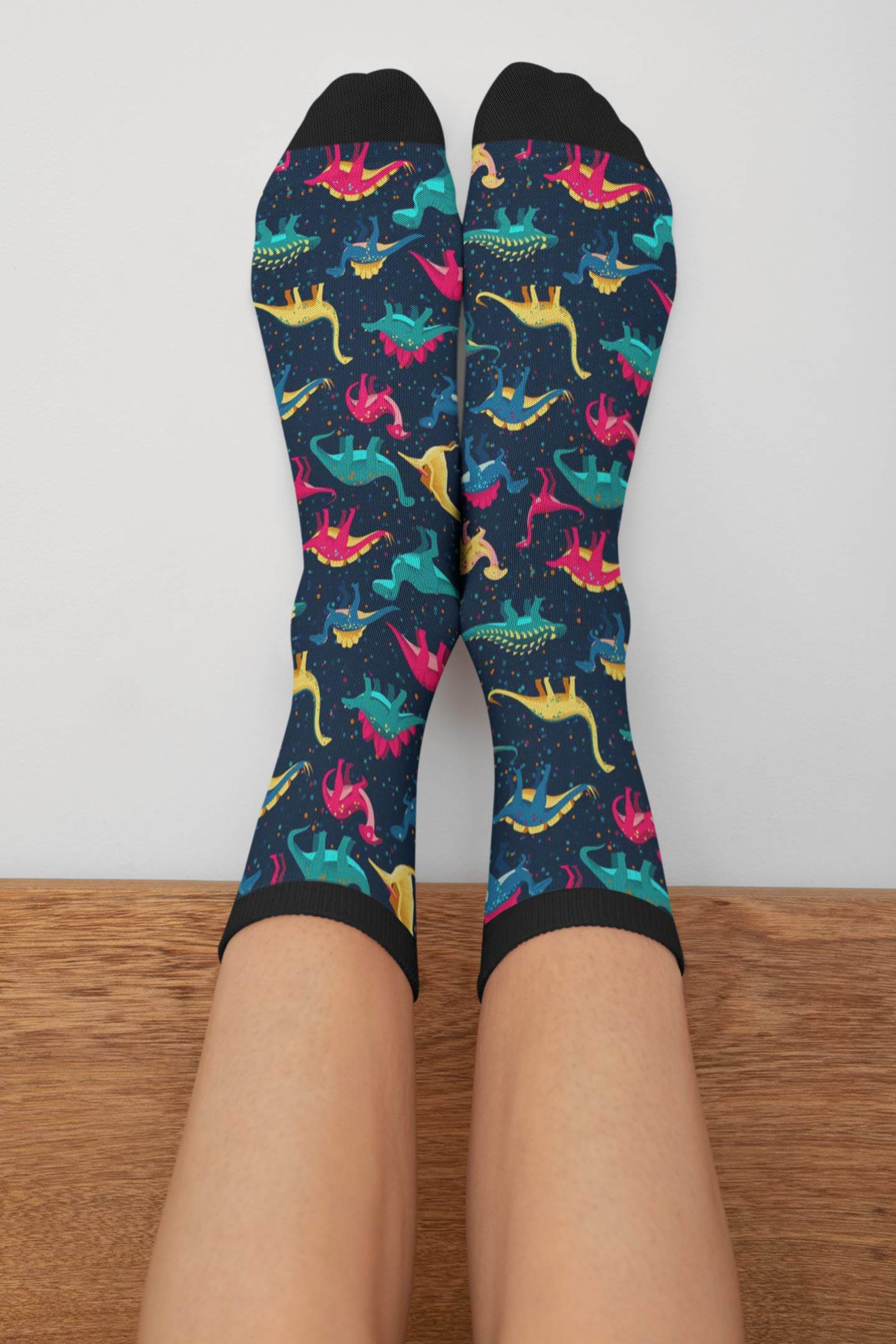 Yaateeh High Ankle Crew Socks for Men & Women - Casual Mid Calf Dress Socks, Long Tube Socks - Perfect for Office, Hiking & Daily Wear