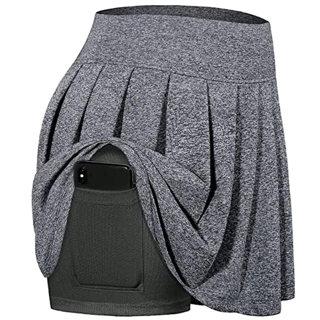**POTTOA Women's Pleated Tennis Skirts with Pockets - Athletic Golf Skorts for Running, Workout & Sports - Breathable Activewear for Tennis, Golf & Gym**