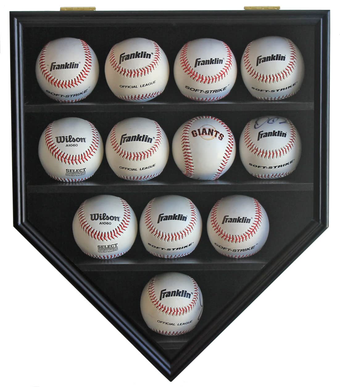 Premium Baseball Display Case - 12 Ball UV Protection Box with Gold Locks | Clear Antifade Showcase for Autographed Baseballs | Perfect for Home Run Memorabilia, Sports Collectibles & Trophy Room Decor