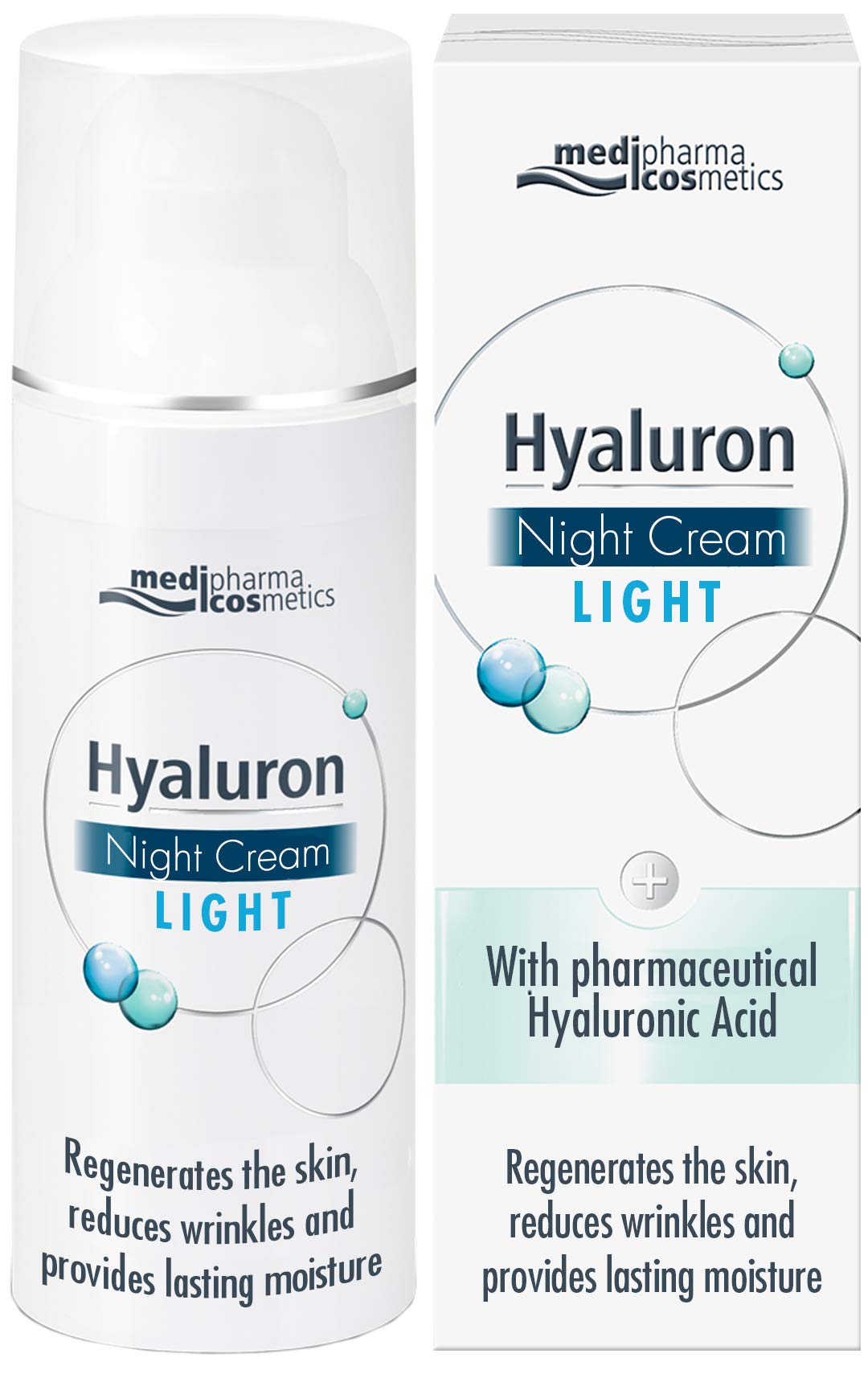 Medipharma Cosmetics Night Care Cream with Duo-Hyaluronic Complex - Anti-Wrinkle & Anti-Aging Face Moisturizer for Normal to Dry Skin - 50ml - Perfect for Nighttime Skincare Routine & Daily Hydration