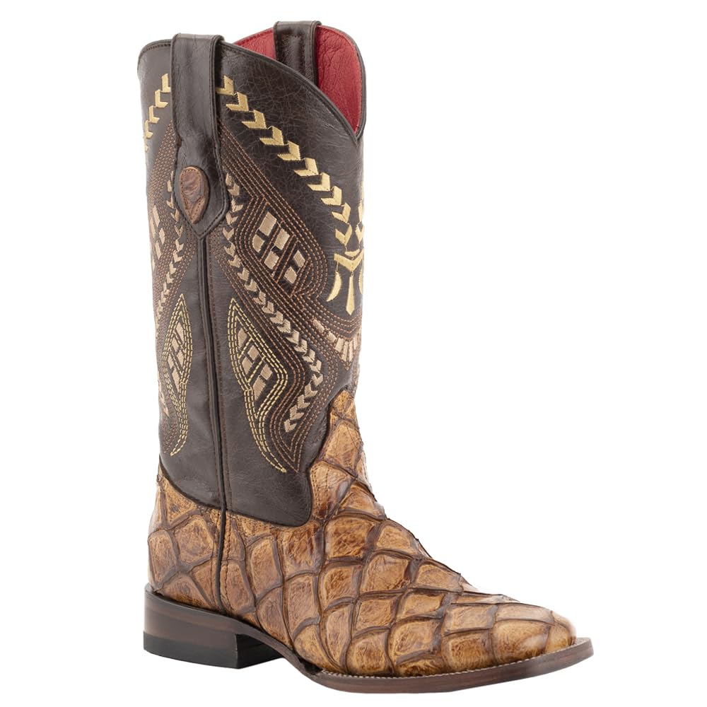 Women's Candy Embroidered Snip Toe Pull-On Casual Boots - Mid Calf Mid Heel 2-3