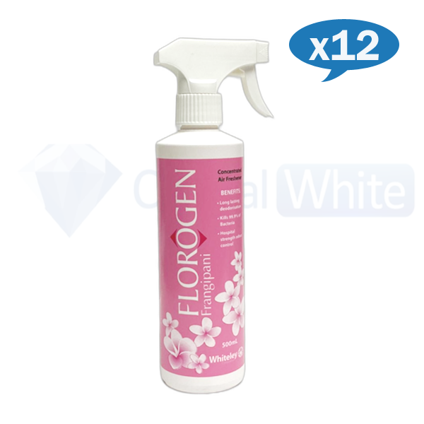 Whiteley Florogen Frangipani Concentrated Air Freshener - Long-Lasting Floral Scent for Home, Office & Car | Eliminates Odors Naturally