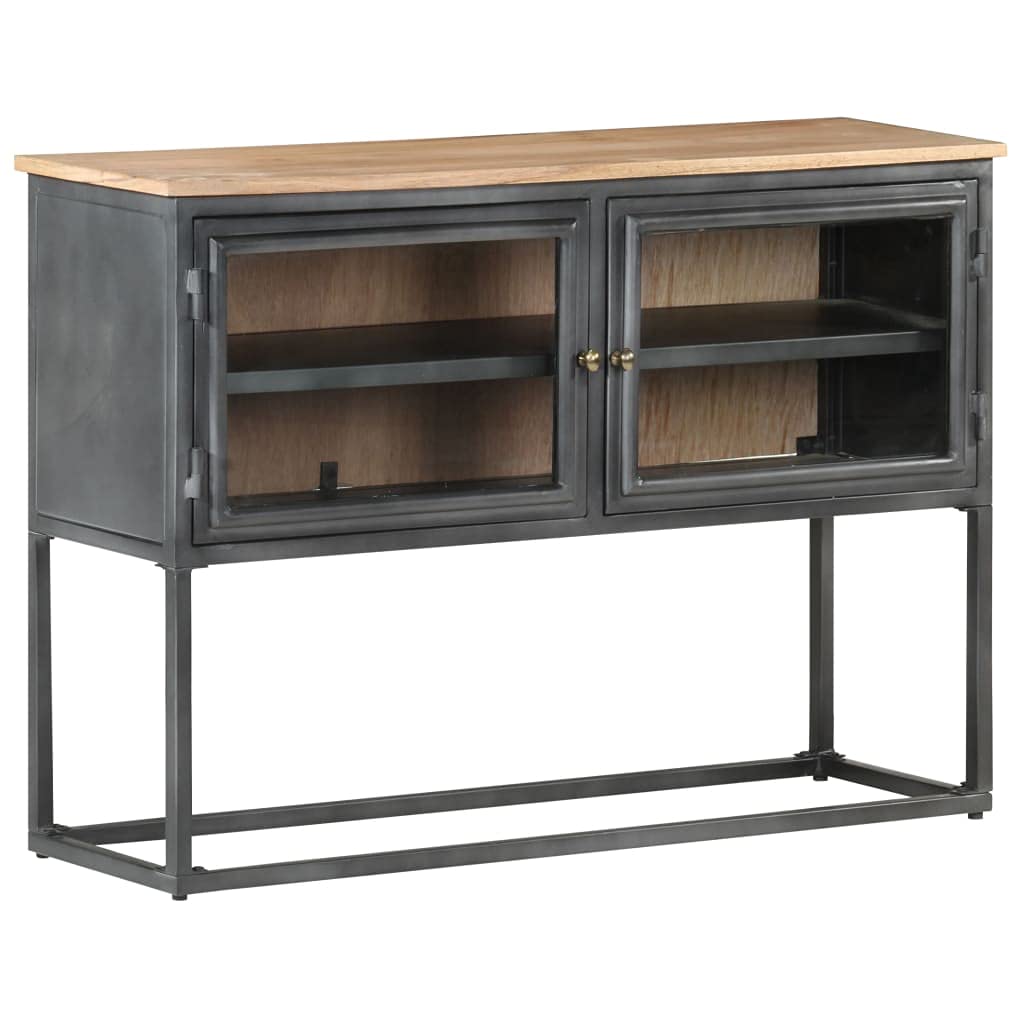 Modern Storage Sideboard Buffet Table - Adjustable Shelves, Steel Frame Cabinet for Dining Room, Living Room & Kitchen - 23.6