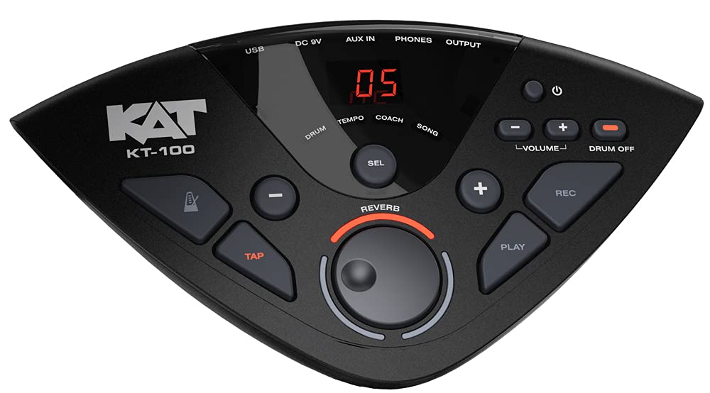 KAT Percussion KT-100 Electronic Drum Set with Mesh Pads - Professional Portable Digital Drum Kit for Home Practice, Studio Recording & Live Performance - Perfect for Beginners & Musicians
