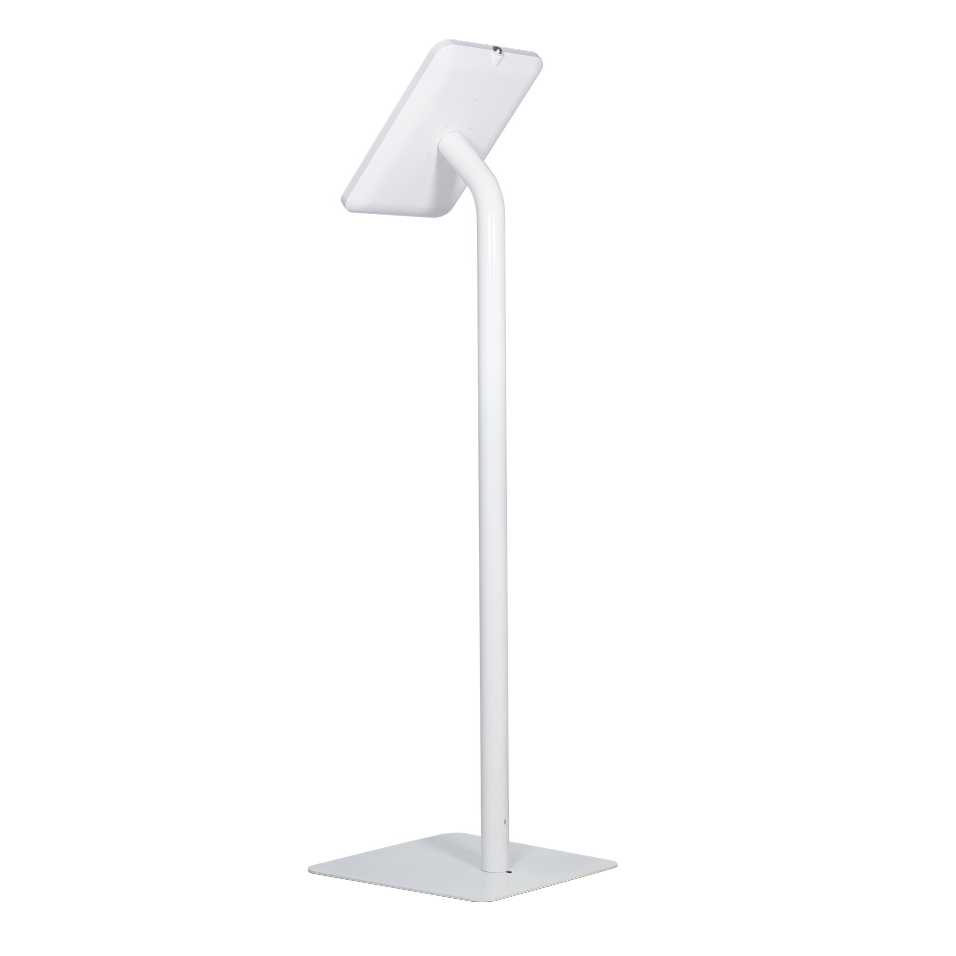 The Joy Factory Elevate II iPad Floor Stand Kiosk - Adjustable Height & Secure Mount for iPad Pro/Air/Mini, White (KAA111W) | Perfect for Retail Stores, Restaurants & Interactive Displays