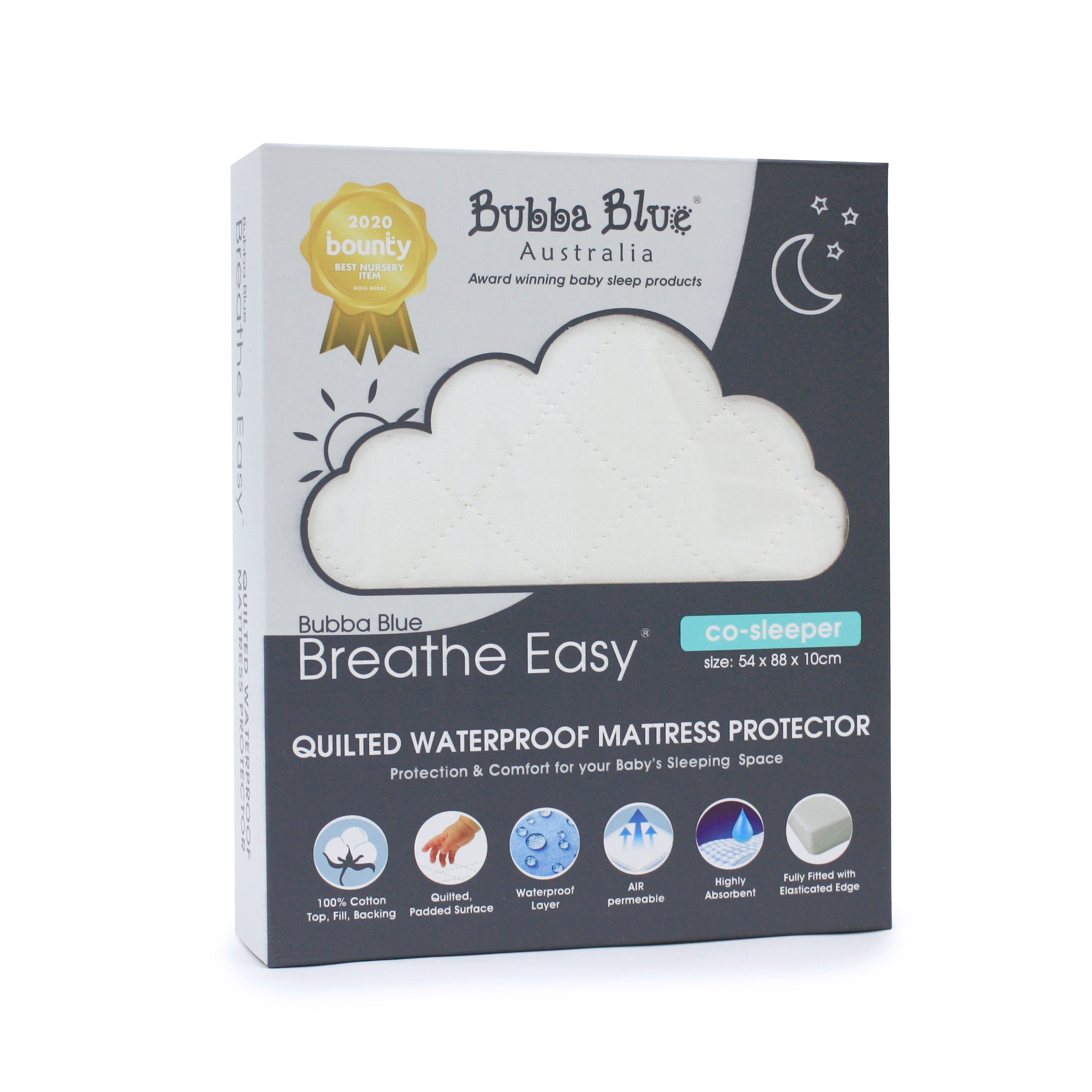 Breathe Easy® Co Sleeper & Bedside Sleeper - Waterproof Quilted Mattress Protector for Baby Bassinet | Safe, Breathable Crib Mattress Cover for Newborns & Infants | Perfect for Nursery, Daycare & Travel